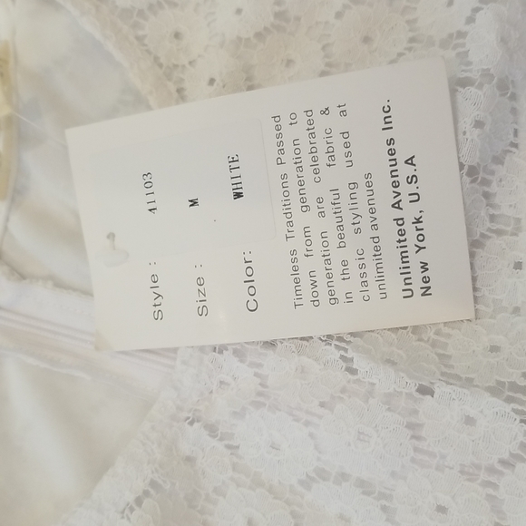 Rebellon Lace White Dress size M - Picture 4 of 10